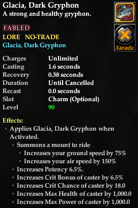 Glacia, Dark Gryphon