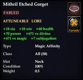 Mithril Etched Gorget
