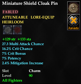 Miniature Shield Cloak Pin
