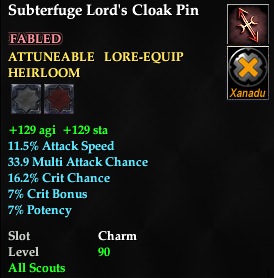Subterfuge Lord's Cloak Pin