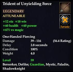 Trident of Unyielding Force