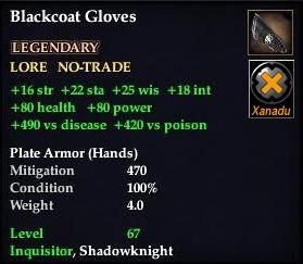 Blackcoat Gloves