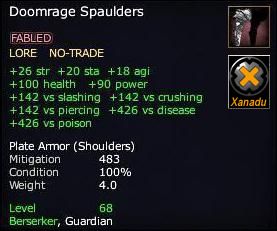 Doomrage Spaulders
