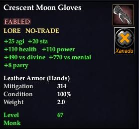 Crescent Moon Gloves