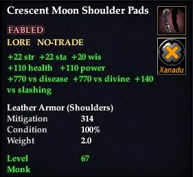 Crescent Moon Shoulder Pads