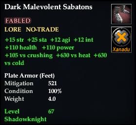 Dark Malevolent Sabatons