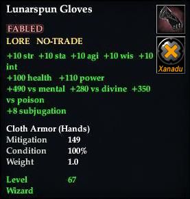 Lunarspun Gloves