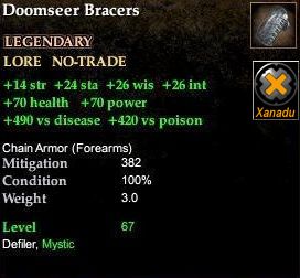 Doomseer Bracers