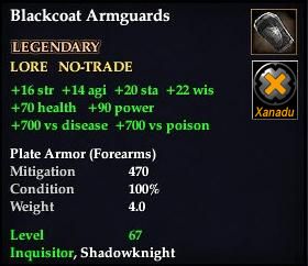 Blackcoat Armguards