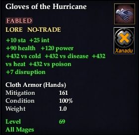 Gloves of the Hurricane