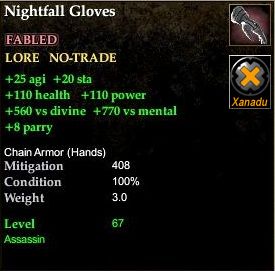 Nightfall Gloves