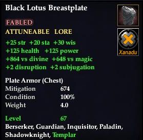 Black Lotus Breastplate