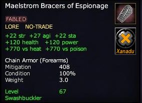 Maelstrom Bracers of Espionage
