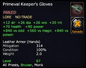 Primeval Keeper's Gloves