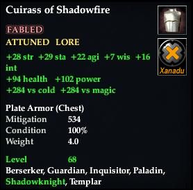 Cuirass of Shadowfire