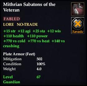 Mithrian Sabatons of the Veteran