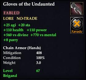 Gloves of the Undaunted
