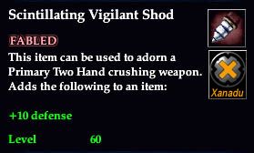 Stats of Scintillating Vigilant Shod