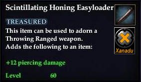 Stats of Scintillating Honing Easyloader