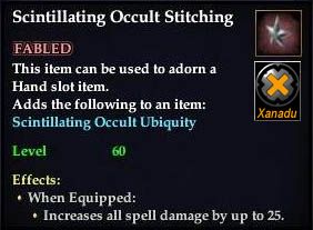 Stats of Scintillating Occult Stitching