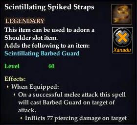 Stats of Scintillating Spiked Straps
