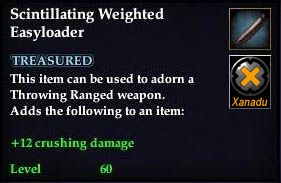 Stats of Scintillating Weighted Easyloader