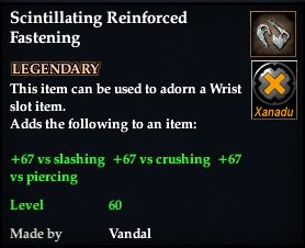 Stats of Scintillating Reinforced Fastening