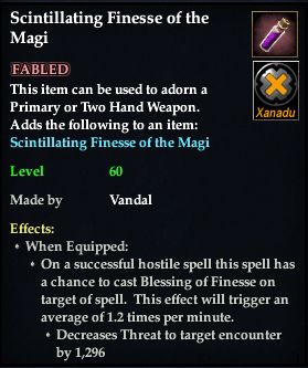 Stats of Scintillating Finesse of the magi