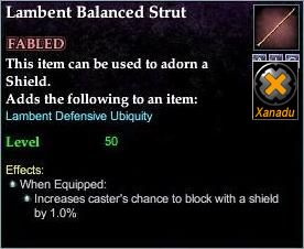 Stats of Lambent Balanced Strut