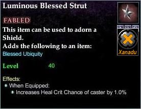 Stats of Luminous Blessed Strut