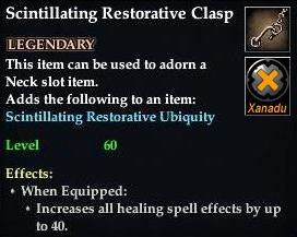 Stats of Scintillating Restorative Clasp