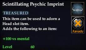Stats of Scintillating Psychic Imprint