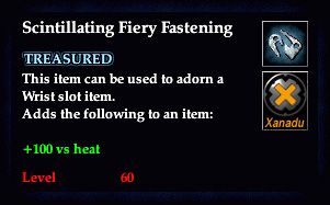 Stats of Scintillating Fiery Fastening