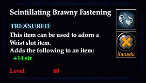 Stats of Scintillating Brawny Fastening