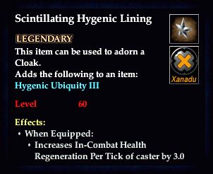 Stats of Scintillating Hygenic Lining