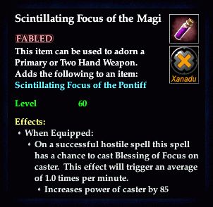 Stats of Scintillating Focus of the Magi