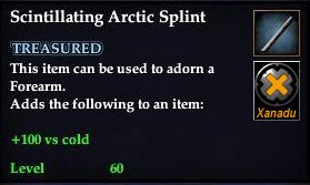 Stats of Scintillating Arctic Splint