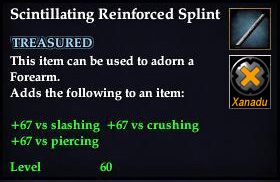 Stats of Scintillating Reinforced Splint