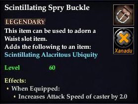 Stats of Scintillating Spry Buckle