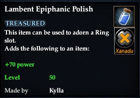 Stats of Lambent Epiphanic Polish