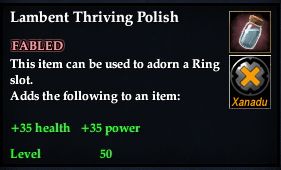 Stats of Lambent Thriving Polish