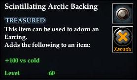Stats of Scintillating Arctic Backing
