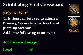Stats of Scintillating Viral Crossguard