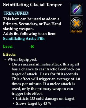 Stats of Scintillating Glacial Temper