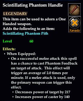 Stats of Scintillating Phantom Handle
