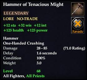 Hammer of Tenacious Might