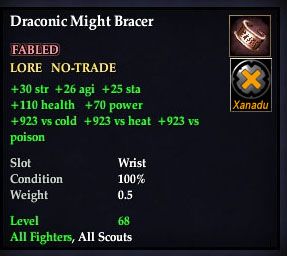 Draconic Might Bracer