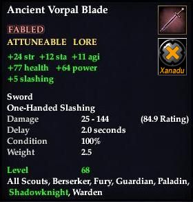 Ancient Vorpal Blade