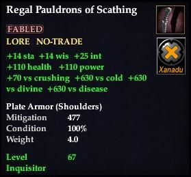 Regal Pauldrons of Scathing