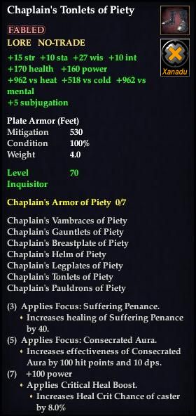 Chaplain's Tonlets of Piety